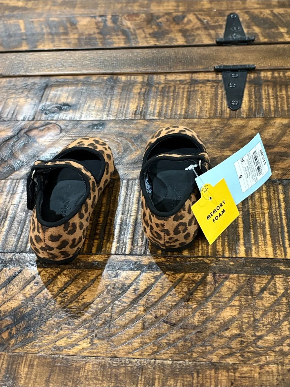 Cat & Jack Leopard Print Mary Jane Kids Shoes - Brown